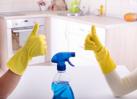 Professional office cleaners in Sutton maintaining desks and meeting areas