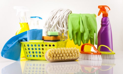 A local Sutton cleaner preparing rooms for an end of tenancy clean