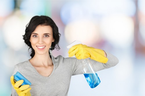 Home cleaners working in a Sutton flat with access considerations