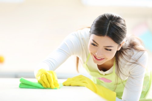 A local cleaning team maintaining meeting rooms in Sutton